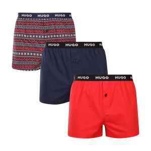 3PACK férfi bő szárú boxeralsó HUGO tarka (50532565 963) M 145193198 - Férfiaknak