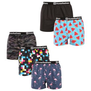5PACK Férfi bő szárú boxeralsók Horsefeathers Frazier Bundle 2 (AM287B) L 145193938 - Férfi ruházat