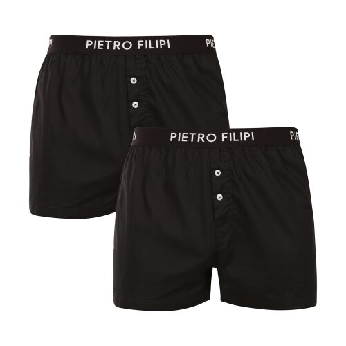 2PACK férfi bő szárú boxeralsók Pietro Filipi fekete (2PGC1) 4XL 145194390