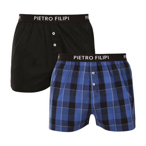 2PACK férfi bő szárú boxeralsó Pietro Filipi tarka (2PGV7) M
