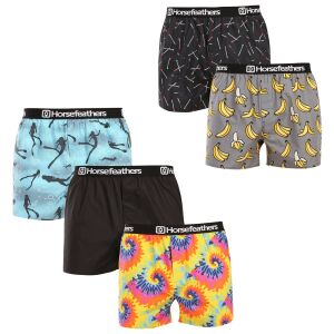 5PACK Férfi bő szárú boxeralsók Horsefeathers Frazier Bundle 1 (AM287A) XL 145196635 - Férfi ruházat