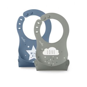 Nuvita Squashy szilikon előke - blue/green - 4370 145198851 - Nuvita