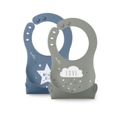 Nuvita Squashy szilikon előke - blue/green - 4370 145198851