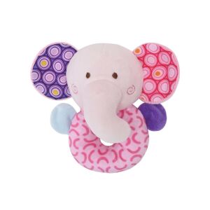 Lorelli Toys Plüss csörgő karika - Pink elefánt 145199506 - Babajáték