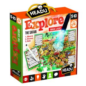 HEADU - Fedezd fel a Szafarit mágikus lámpával - megfigyelő puzzle 145200274 - Headu