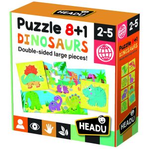 HEADU - Dinoszauruszok - 8+1 kétoldalas puzzle 145200276 - Headu