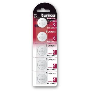 Uniross CR2430 3V lítium gombelem 5db/bliszter 145200434 - Uniross