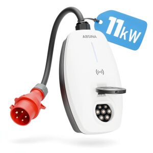 Absina 11kW, 16A, 3 fázisú elektromos autó fali töltő