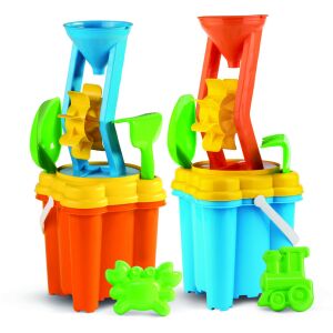 Androni Vödrös homokozó készlet malommal és eszközökkel 145206570 - Szabadtéri játék és felszerelés