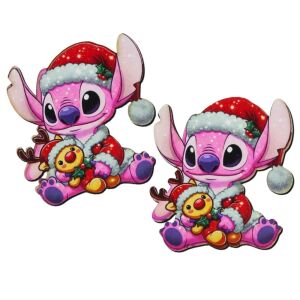 Nyomtatott dekorkarton - Angel (Stitch) karácsonyi figura 2db/csomag 145209859 - Művészet & Hobbi