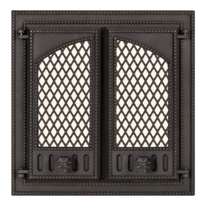 Arada K501 Kályhaajtó, 500*500 mm, Öntöttvas, Ellenállás 700-950℃, Rotációs nyitás 145209884 - Tűztérajtó