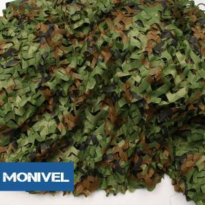 3x4m álcaháló dekoráció, belátásgátló  árnyékoló terep színű álca háló 210D 145210344 - Álcaháló