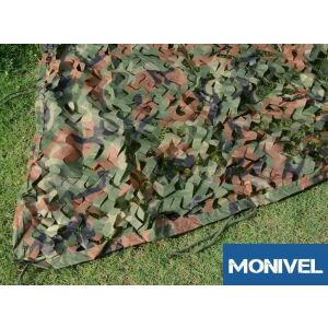 1,4x5m álcaháló – dekoráció, árnyékoló, terep színű álca háló, álcaruha 210D Monivel 145210842 - Álcaháló
