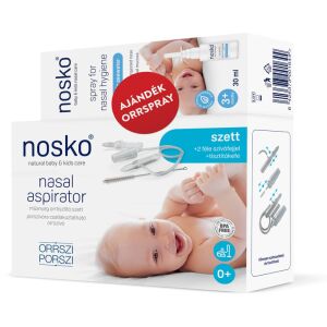 Nosko Orrszi Porszi orrszívó mûanyag szett 2 féle szívófejjel - ajándék orrspray 145217245 - Baba egészség