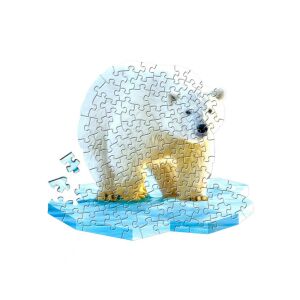 Formapuzzle jegesmedve, 100 darabos. 145217801 - Puzzle