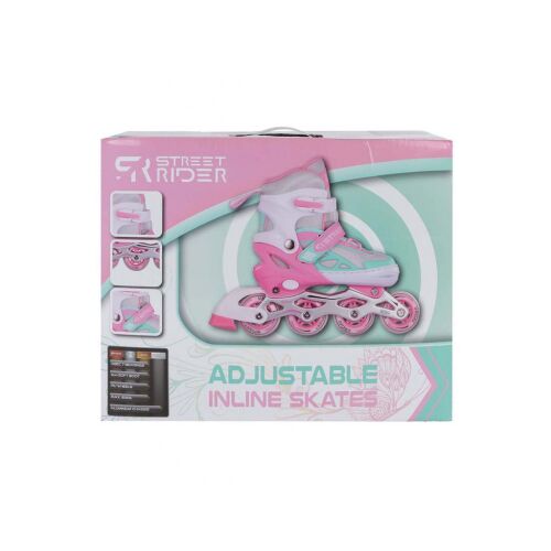 Street Rider görkorcsolya rózsaszín/zöld, állítható, méret 37-40 145218131