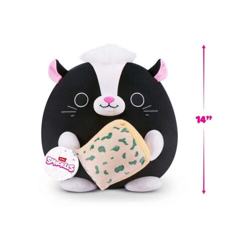 ZURU Snackles Core Fleur plüssjáték, 30 cm, borz karakter sajtos snackkel - Plüss