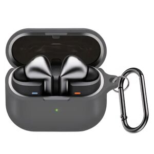 Ochranné puzdro na bezdrôtové slúchadlá, THD, kompatibilné so Samsung Galaxy Buds3 FE, sivé