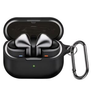 Kabellose Kopfhörer-Schutzhülle, THD, kompatibel mit Samsung Galaxy Buds3 FE, schwarz