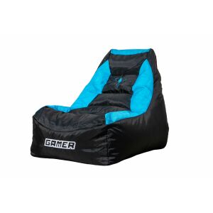 GAME-002 Gaming babzsákfotel fekete-kék 145222285 - Babzsákfotel & Ülőke