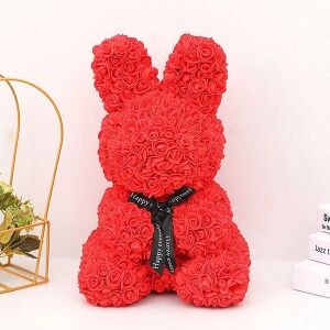 Red Bunny ajándékdobozzal – 25 cm 145223739 - Ajándék ötlet Valentin-napra