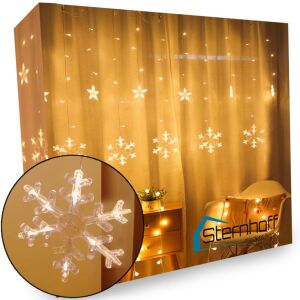 Cortina de lumini de Crăciun cu lumini de zăpadă 145223763 - Ghirlande luminoase