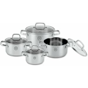 SET VON STILO-TÖPFEN AUS EDELSTAHL MIT 8 ELEMENTEN 145225124 - Koch- & Backgeschirr