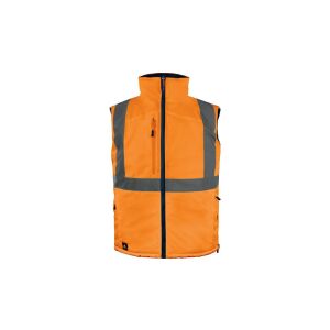 Figyelmeztető, kétoldalas, melegítő mellény Oxford poliészterből, színe: Fluoreszkáló narancs-Kék, méret: 5XL, FIDJ3HVOR5X