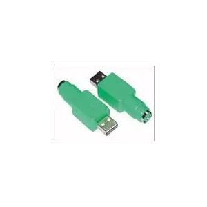 Adapter MicroConnect USB A - PS/2 M-F USB A/PS/2 M-F, USB, PS/2, męski/żeński, zielony 145225645 - Przekształcanie