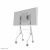 Neomounts FL50-515WH1 multimédia állvány Fehér Lapos panel Média kocsi 159200700