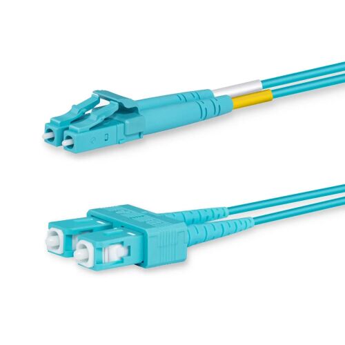 Lanview LC-SC Multimode Duplex OM3 optikai kábel, 1 méter - Optikai kábel
