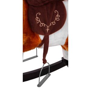 Cowboy-Schaukelpferd für Kinder Hellbraun + Interaktive Funktionen 145227087 - Schaukelpferde, Schaukeltiere und Entwicklungsspiele für Kinder im Kindergartenalter