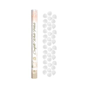 Konfetti pneumatyczne 60cm Płatki róż białe, tekstylne 145227223 - Rekwizyty imprezowe