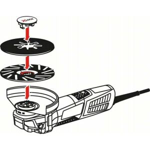 X-LOCK Fiberschleifscheibe R780 Best for Metal and Inox, Ř 125mm, K100 (Bohrung 22,23mm) 145227380 - Zubehör für Schleifmaschinen
