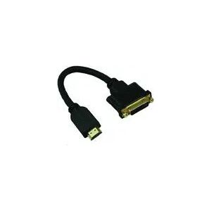 Adapter AV MicroConnect HDMI - DVI-D czarny (DVIHDMI15CM) 145227429 - Przekształcanie