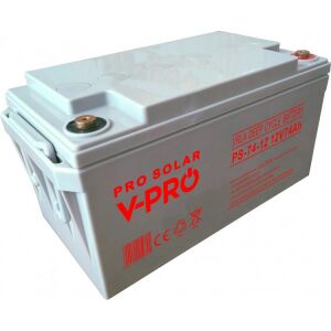 AKUMULATOR VOLT POLONIA DEEP CYCLE VPRO SOLAR 12V 74Ah VRLA FĂRĂ ÎNTREȚINERE 145227702 - Acumulatoare