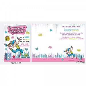 Kartka składana Ev-corp Young Urodzinowy dla dziewczyny B6 (STKY-030) 145228343 - Dom i ogród