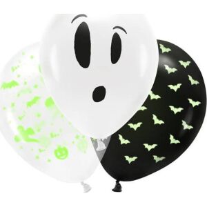 UV léggömbök 27cm, BOO!, mix (1 csom. / 3 db) 145228997 - Party kellék