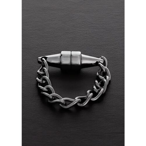 Acél Mini - mágneses bilincs lánccal - acél, 1 db