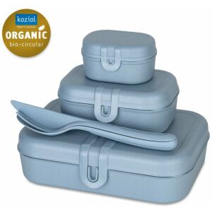 Kod kraju: HU, Treść: Lunchbox PASCAL READY, zestaw 3 pojemników i sztućce, KOZIOL 145229196 - Ételtároló
