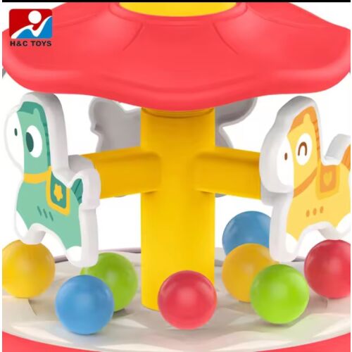 WOOPIE BABY Színes lovak piros fonó felső körhinta 145229241