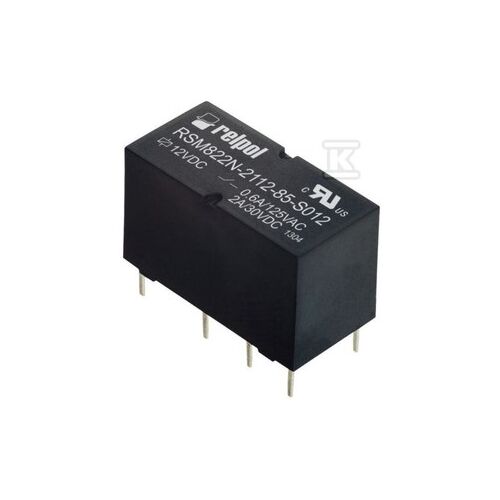 Relpol Relé 2P 2A tekercs 24V Dc - RSM822N-2112-85-S024 145230527