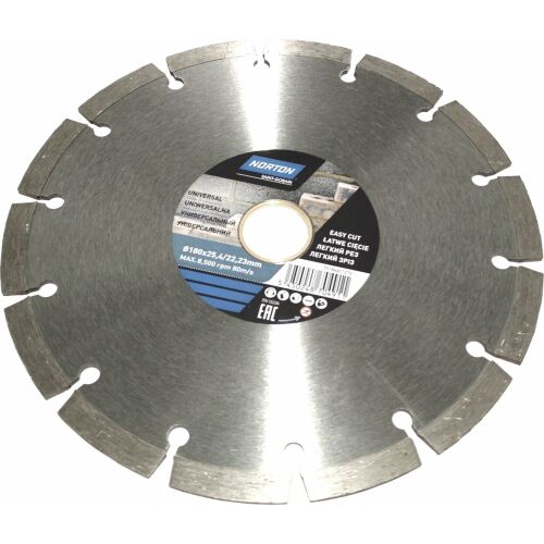 Norton Clipper Gyémánttárcsa 180x25,4mm Szegmentált Standard Univerzális NORTON - 70184601272 145230777