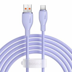Baseus USB-A - USB-C kábel 2 m Lila (6932172652920) 145230974 - Baseus