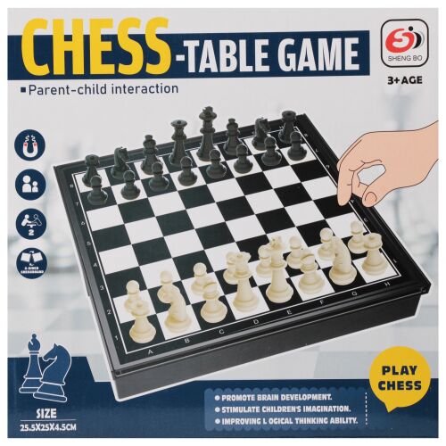 MAGNESES SAKKJÁTÉK 26X26X5 MC DOBOZ 24/48