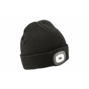 HOGERT CZAPKA ZIMOWA Z LAMPKĄ LED OTTO CZARNA UNI 145231378 - Dla mężczyzn
