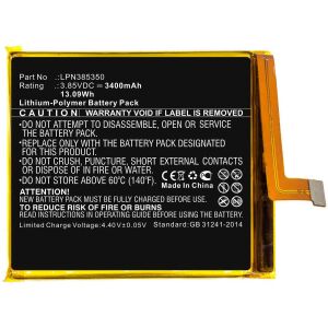 CoreParts Mobile Akkumulátor 13,09Wh Li-Pol 3,85V 3400mAh Crosscall 13,09Wh Li-Pol 3,85V 3400mAh Fekete Crosscall Mobil, SmartPhone Action X3,