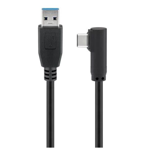 Microconnect USB 3.1 A - USB-C kábel, 0.5m, fekete - USB kábel