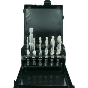 Menetfúró készlet M3-M10 7el. /EZÜST