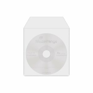 MediaRange Kiegészítő CD-/DVD-üres tok Zsebtok 1 lemezes Átlátszó